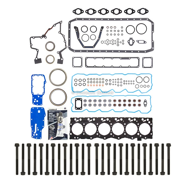 Juego completo de pernos de cabeza Fit 03-09 Dodge Ram 2500 3500 5,9 L L6 OHV diésel turbo Foto 3 de 4