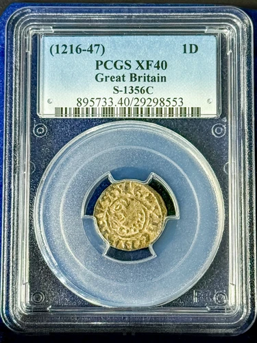 PLANTAGENET KING HENRY III (1216-1272) PENNY S-1356C CLASS 7c ++ SHORT CROSS ++