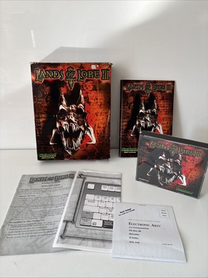 Jeu PC Lands Of Lore 3 - Version Big Box (Boîte Grande Taille) - Bon État Général - Occasion