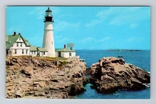 Portland ME-Maine, Portland Head Light House, Vintage Postcard
