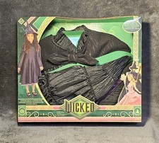 Wicked Halloween Costume Dress Cape Hat Size 4-6x Dress Up Play Black New NIB