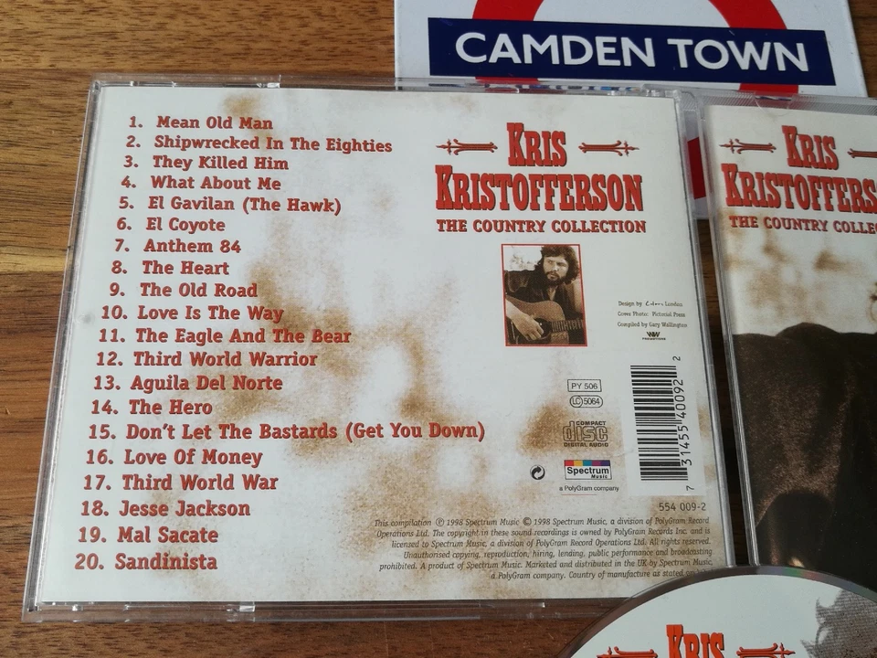 Kris Kristofferson - The Country Collection Cd Perfetto - Imagen 2 de 2