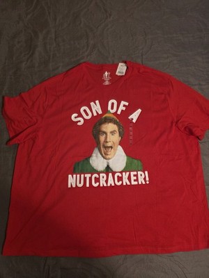 Buddy The Elf Son of a Nutcracker T Shirt Men s 4XB Red NWT Christmas