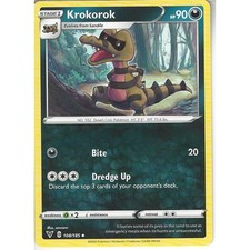 108/185 Krokorok | Uncommon Card | Pokemon TCG Sword & Shield 4 Vivid Voltage