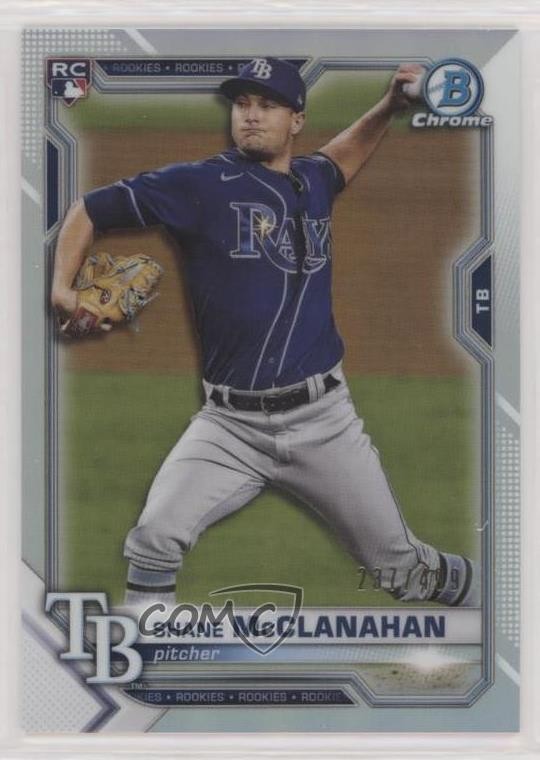 2021 Bowman Chrome Refractor 237/499 Shane McClanahan #8 0b3