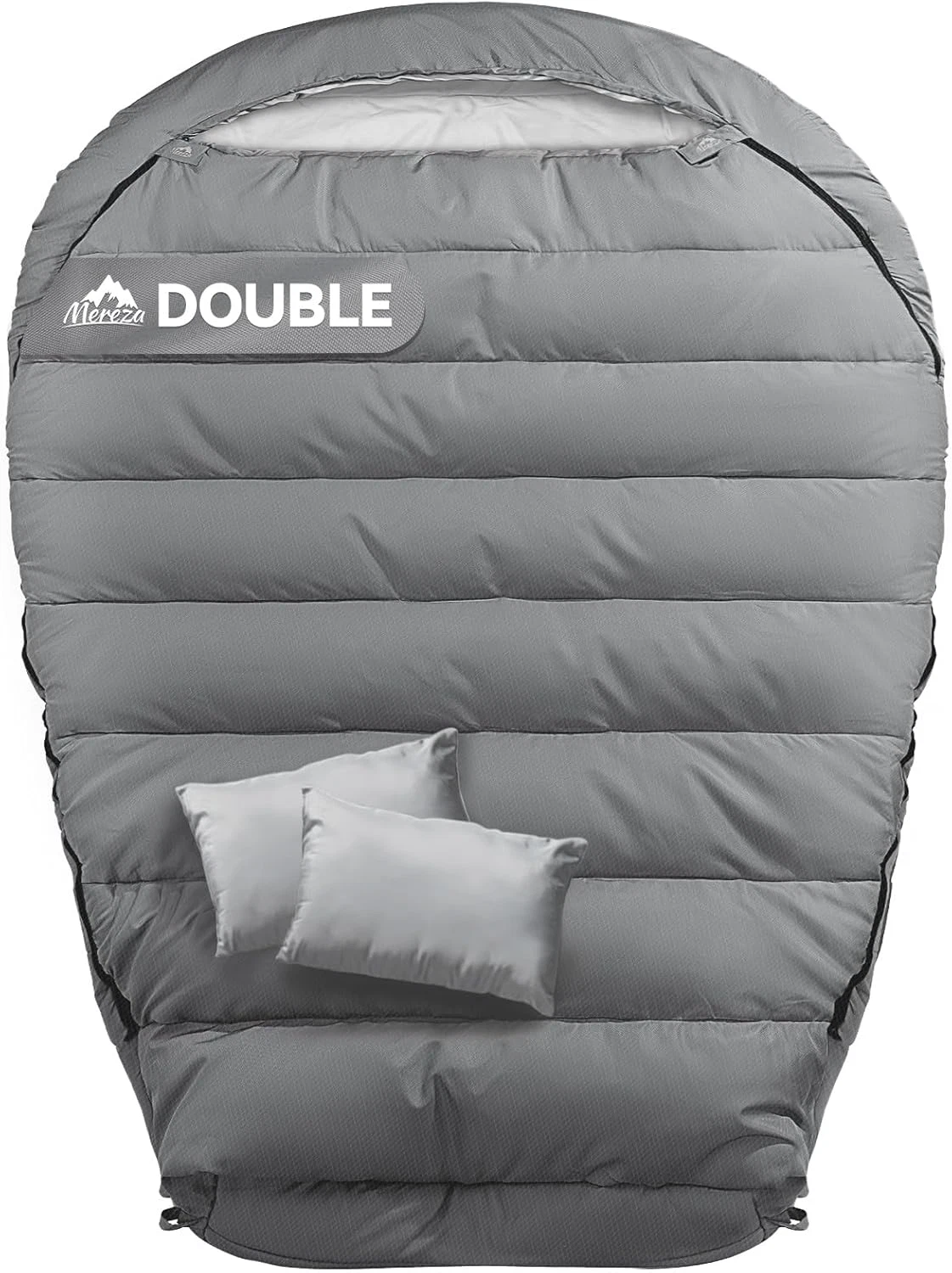 Mummy Double Sleeping Bag for Adults with Pillow Cold Weather 0 Degree 2 Person