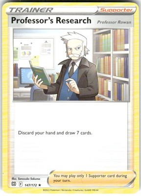 PROFESSOR'S RESEARCH 147/172 RARE DECK EXCLUSIVES POKEMON NM/M