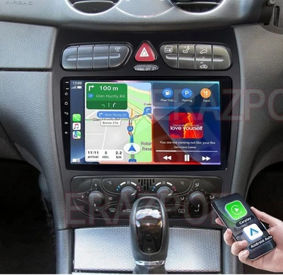 6+128G Autoradio Für Mercedes C/CLK Klasse W203 W209 Android 15 Apple Carplay FM - Bild 1 von 4