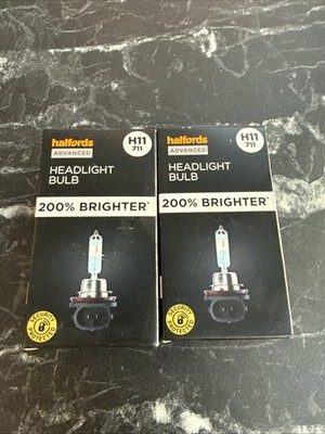 X2 Halfords Advanced +200 % heller H11 711 Scheinwerferlampe - 201075