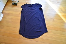 T by Talbots Cap Sleeve Navy Blue Shift Dress Size XL NWT