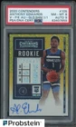 2020-21 Contenders Gold Shimmer Anthony Edwards RC 1/1 PSA 8 PSA/DNA 9 AUTO