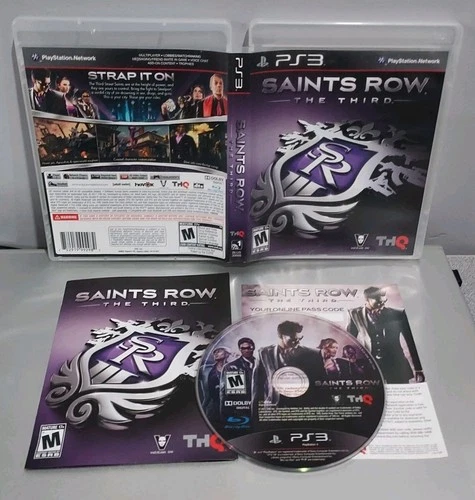 PS3: Saints Row: The Third (Sony PlayStation 3) Complete W/ Manual & Insert CIB