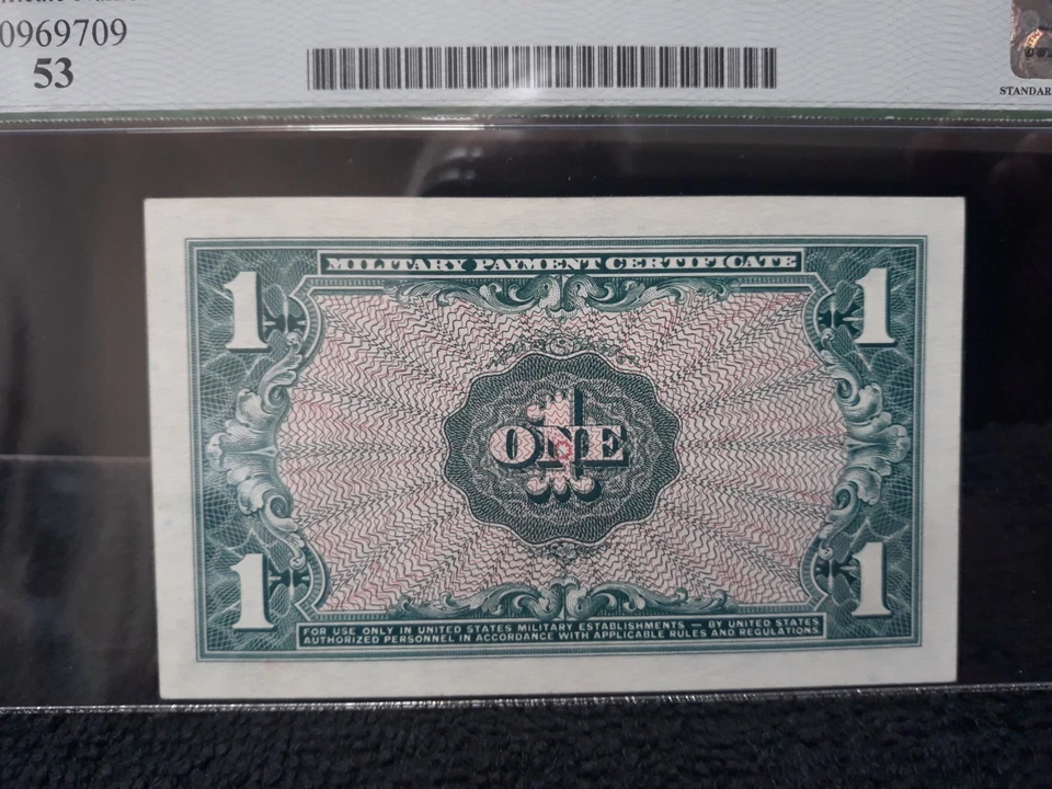 Series 611 $1 Military Payment Certificate - Looks Crisp New!! - Image 4 of 4