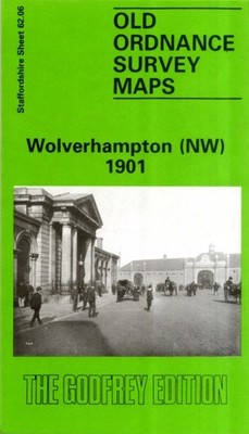Wolverhampton North West 1901 Staffordshire Sheet 6206 Old OS  by John Boynton