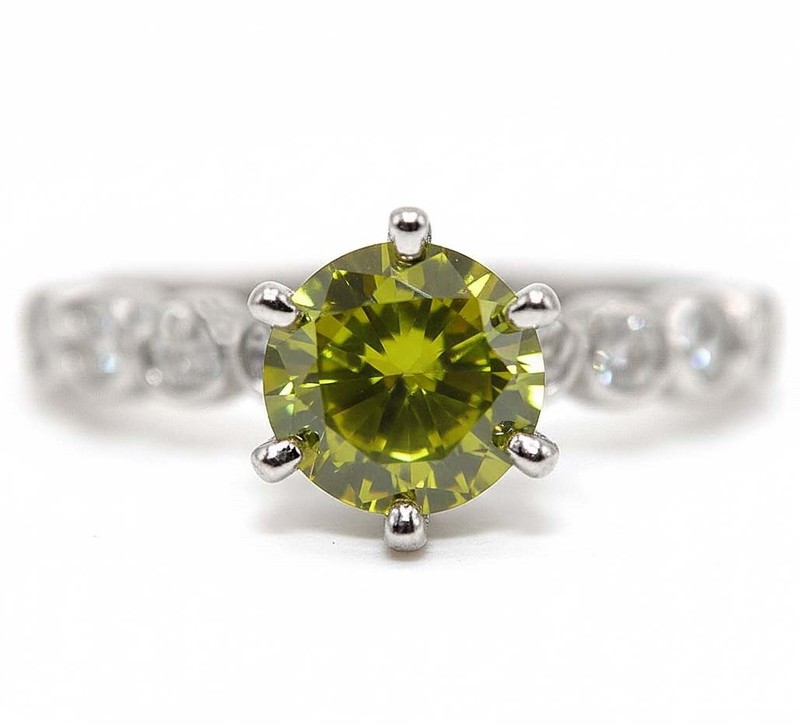 2CT Peridot 925 Solid Genuine Sterling Silver Ring Jewelry Sz 8 