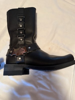バイカーHARLEYDAVIDSONライディングブーツサイズ9 1/2 Harley Davidson Black Leather Boots Model 91387 Men's Size 9.5 | eBay