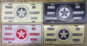 Georgia Sheriffs Tags