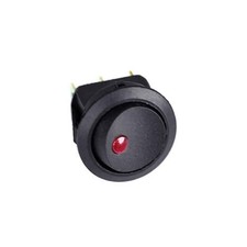 1 x SPST 12V LED Lit Rocker Switch On/Off - Red LED Auto Boat Dash
