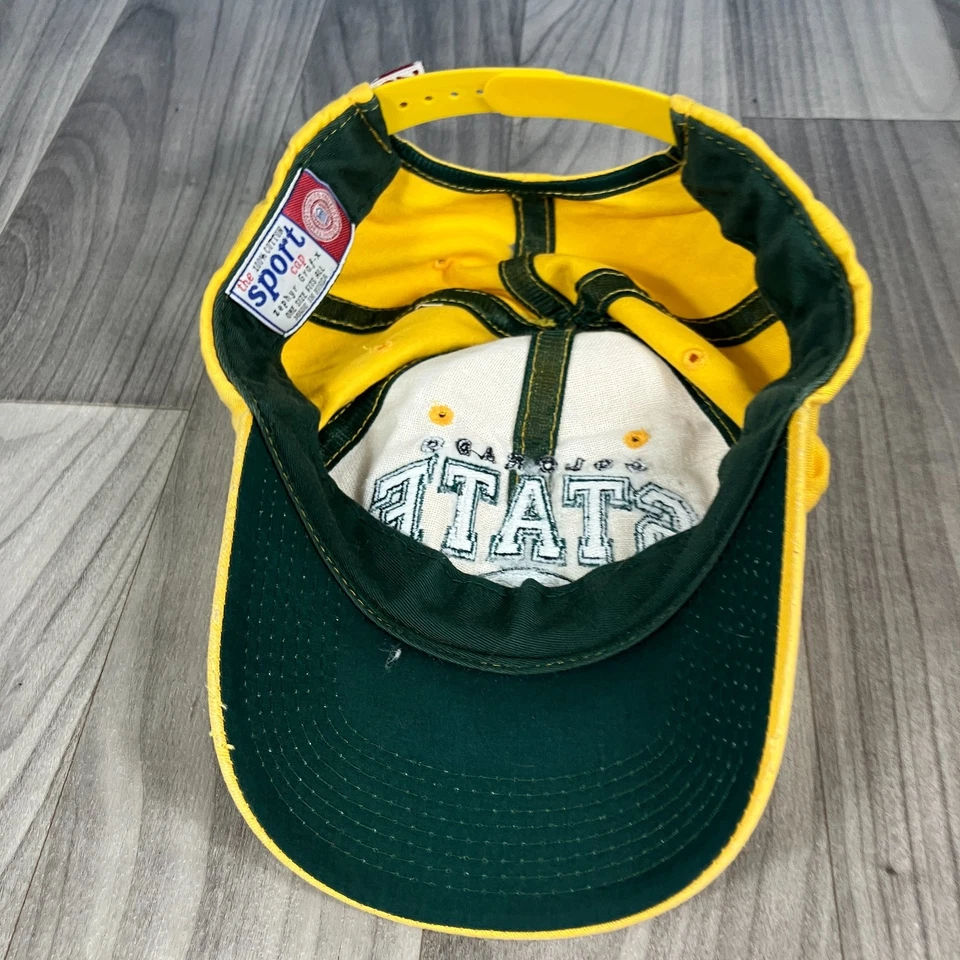Vintage Colorado State Rams Hat Zephr Graf-x Yellow Strapback OSFA - Image 4 of 4