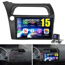 Per Honda Civic 2006-2011 coda spiovente Android 15.0 autoradio carplay GPS + fotocamera
