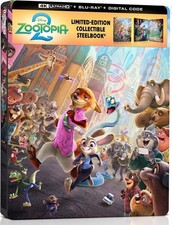 Disney Zootopia 2 4K UHD Blu-ray Steelbook Limited Edition New