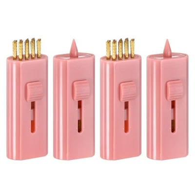 Cepillo retráctil para palos de golf 4 piezas para hombres mujeres golfistas, rosa polvoriento nuevo - Imagen 1 de 4