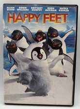 Happy Feet DVD Widescreen Elijah Wood Robin Williams Hugh Hackman 2006