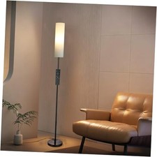 Floor Lamp for Living Room, Lamp with 3 Color Lampshades, Remote Standing White