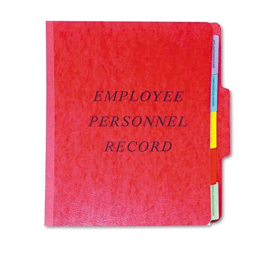 Pendaflex® Personnel Folders, 1/3 Cut Top Tab, Letter, Red - Bild 3 von 3