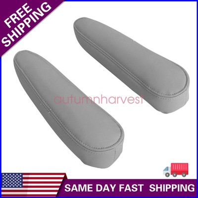 2005-2015 Fits Nissan Armada Titan Front Left Right Arm Rest Pair Leather Gray
