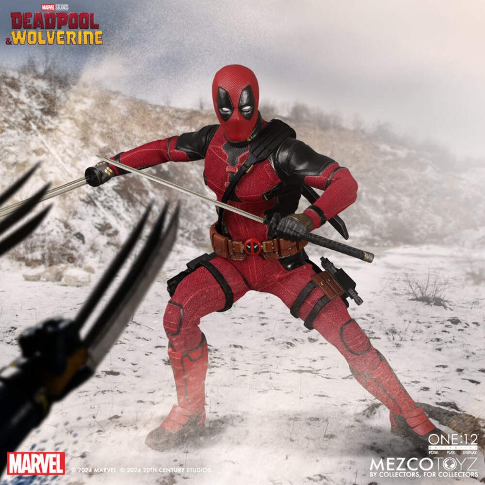 Mezco Toyz ONE:12 Collective Deadpool & Wolverine Deadpool Action Figure USA