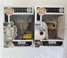 Funko Pop Movies Alien Covenant Oram 432 Hot Topic Exclusive and David 428 Lot