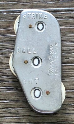 Vintage Umpire's Balls & Strikes Handheld Counter MACGREGOR Clicker Made in USA