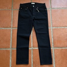 Buck Mason Denim Jeans Mens Black Slim Fit Button Fly Made In USA 31”x26”