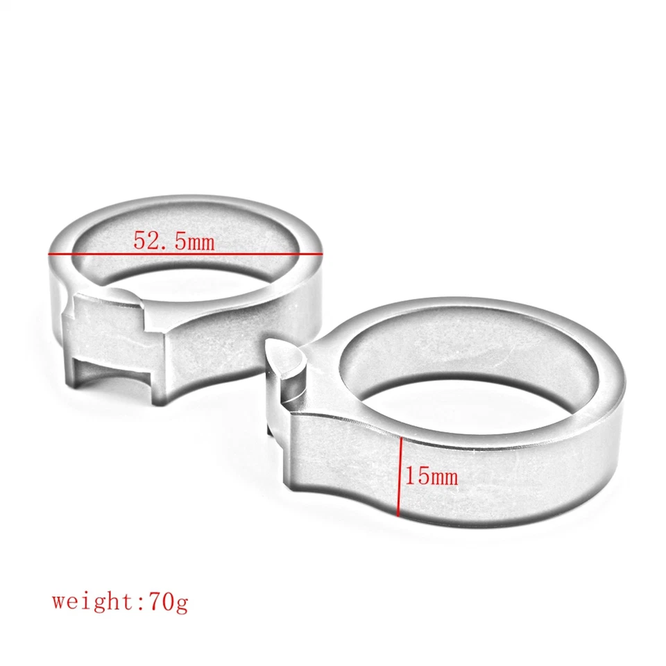 Kit de extensión de montaje de elevadores de manillar de motocicleta para Honda CBR125R JC50 plateado Foto 3 de 4