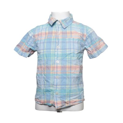 OshKosh B'gosh, Kurzarmhemd, Größe: 110, Blau/Mehrfarbig, Baumwolle, Karo #0dO