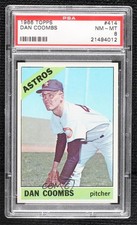 1966 Topps Danny Coombs #414 PSA 8 2d2