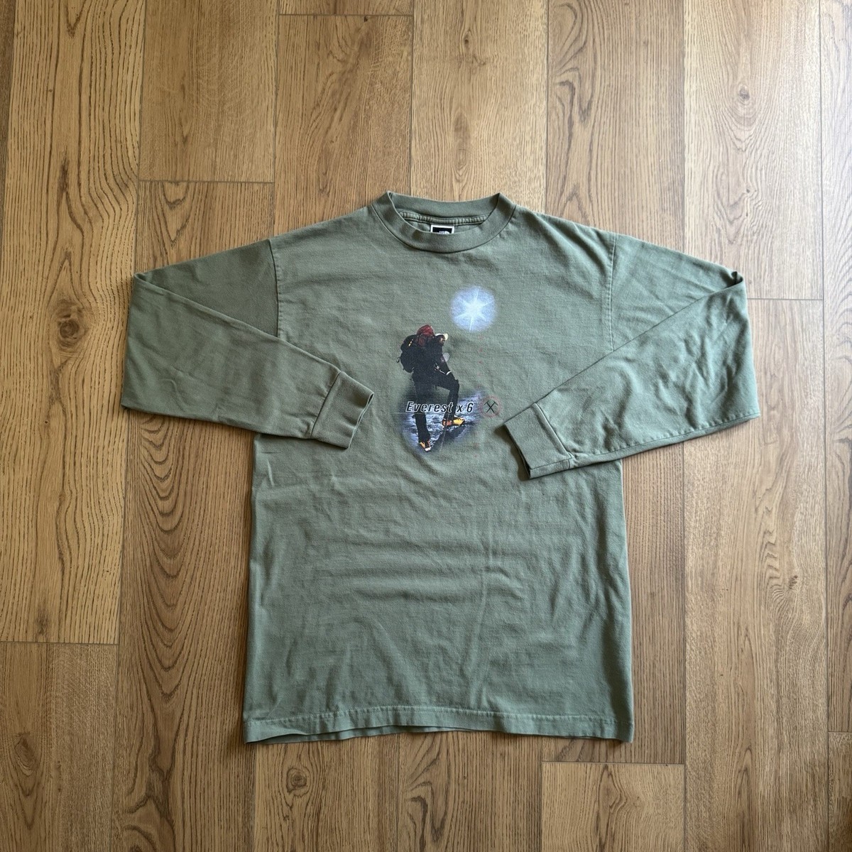 Vintage North Face Mt Everest Green Mens Medium Shirt 90s Pete