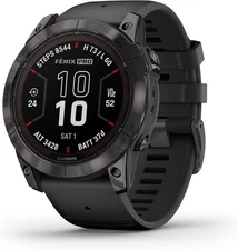 Garmin fenix 7X Pro Sapphire Solar Gray DLC Titanium and Black Band 010-02778-10