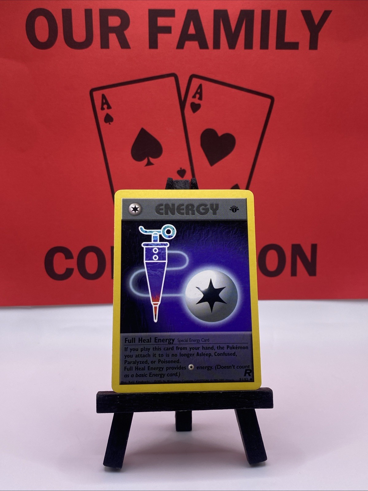 Full Heal Energy 81/82 Team Rocket Pokemon Card Regular 1st Edition NM