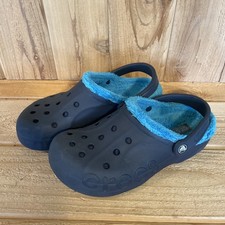 Crocs Classic Lined Blue Clogs Size Mens 7 Women s 9