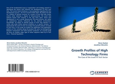 Growth Profiles of High Technology Firms Niron Hashai