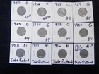Starter set 12 Circulated Buffalo Nickels
