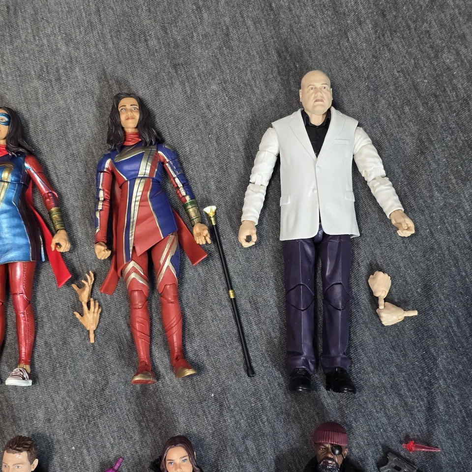 Marvel Legends Lot Of 9 Mcu Yelena Hawkeye Kate Kingpin Captain Marvel & More - Image 4 of 4