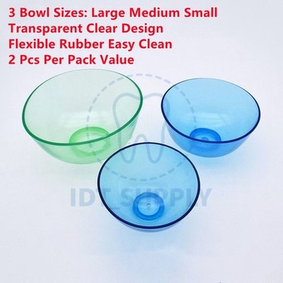 Dental Rubber Mixing Bowl Spatula Set Plaster Impression Alginate Lab