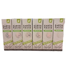 6-PACK Redmond Earthpaste Spearmint Non-Fluoride Toothpaste Silver 4oz Ea 1/2027
