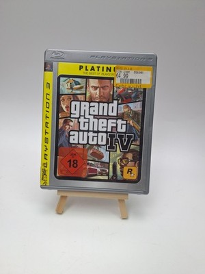 PS3 Sony PlayStation 3 - Grand Theft Auto IV GTA 4 Platinum -CIB/FRA