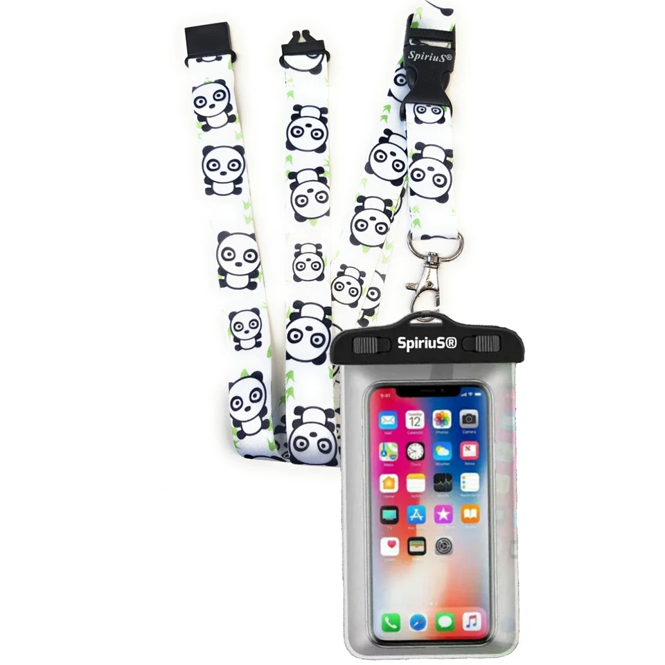 SpiriuS Waterproof Case Cover Bag Pouch For Mobile Phones + Lanyard Neck strap - Image 4 of 4