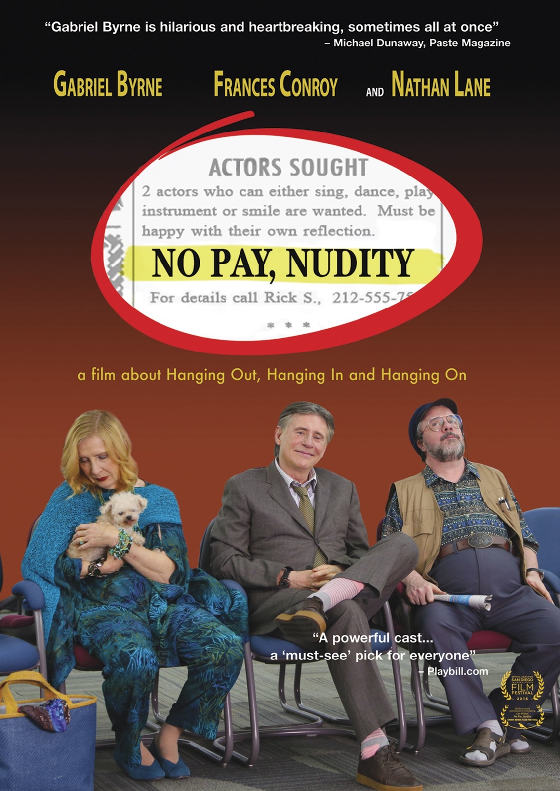 No Pay, Nudity (DVD) Gabriel Byrne Nathan Lane Frances Conroy Donna Murphy