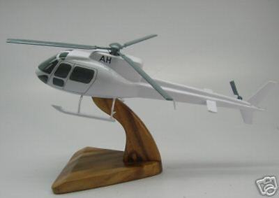 AS-350 Eurocopter Helicopter Desk Wood Model Free Shipping Large New